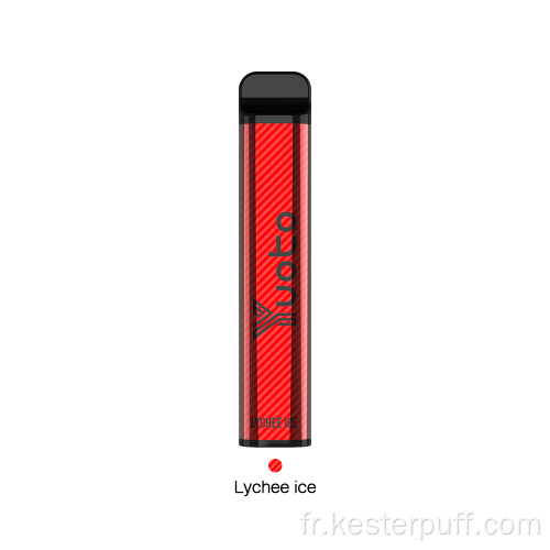 Yuoto xxl Kit de vape jetable 2500 Puffs 1200mAh